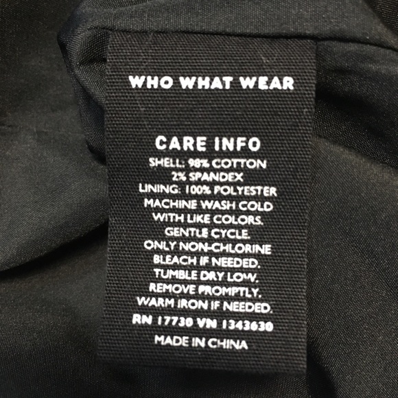 SOLD❌Who What Wear Open Front Tuxedo Blazer Black - Picture 11 of 16